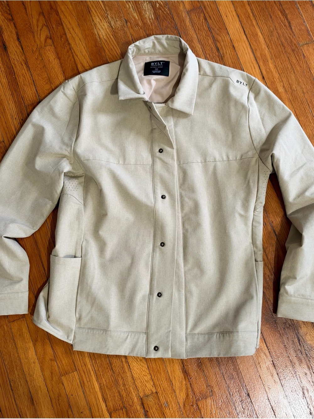 Men's Lightweight Beige Shirt Jacket